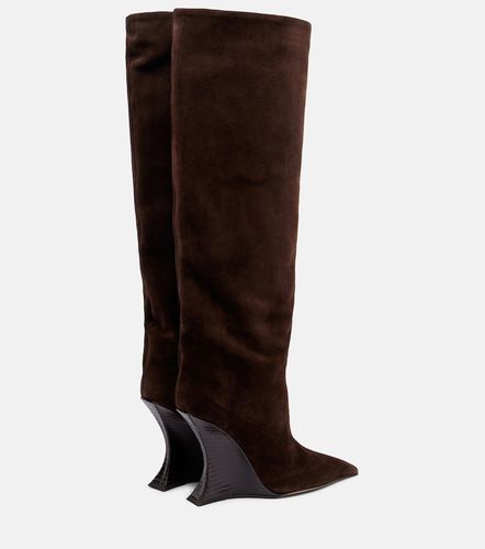 Botas altas Nina de ante con cuña - Paris Texas - Modalova