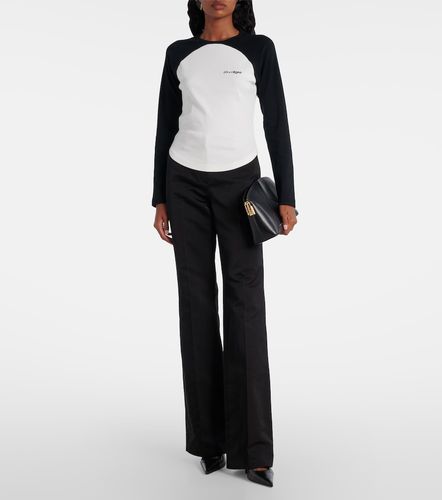 Circle Contrast cotton jersey T-shirt - Courreges - Modalova