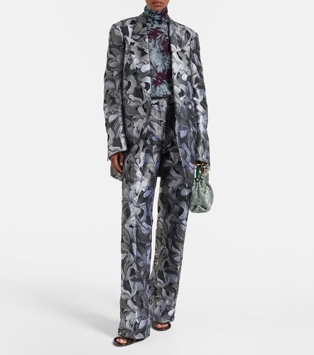Double-breasted jacquard blazer - Dries Van Noten - Modalova