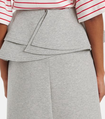 Ruffled cotton-blend midi skirt - Plan C - Modalova