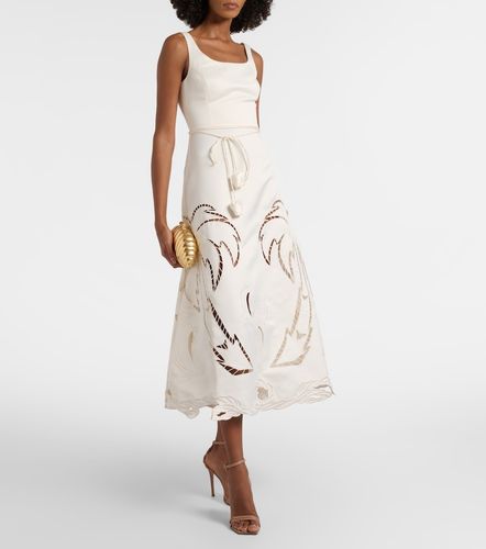 Leo Lin Besticktes Midikleid Palm - Leo Lin - Modalova