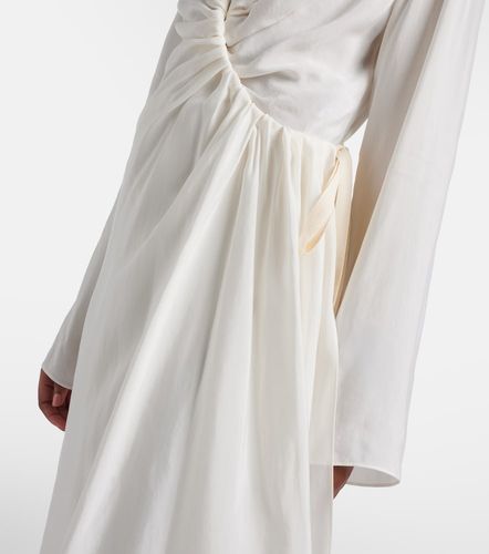 Vestido midi drapeado - Maison Margiela - Modalova