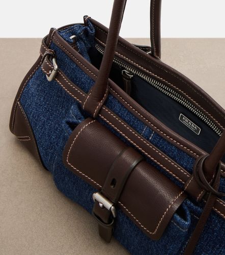 Borsa a spalla Bonnie Medium in denim - Prada - Modalova