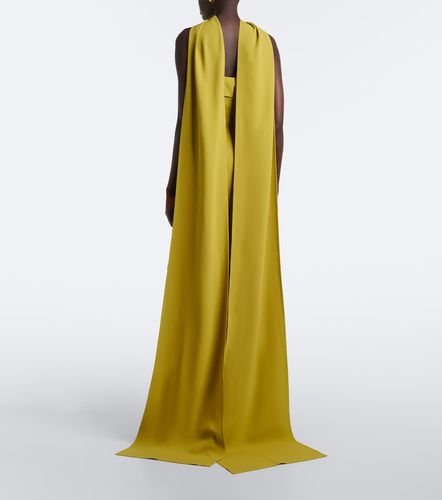 Abito lungo in cady con sciarpa - Elie Saab - Modalova