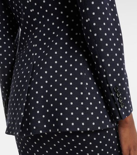 Polka-dot double-breasted jersey blazer - Max Mara - Modalova