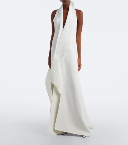 Allude asymmetric halterneck jersey gown - Maticevski - Modalova