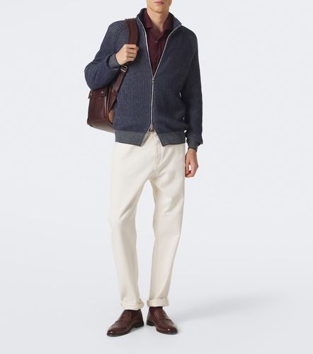 Pullover in cashmere a coste - Brunello Cucinelli - Modalova