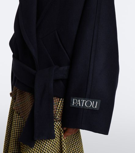 Patou Belted wool and silk peacoat - Patou - Modalova