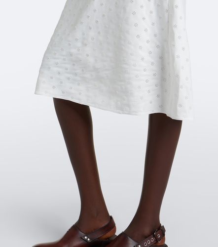 Miu Miu Midikleid aus Popeline - Miu Miu - Modalova