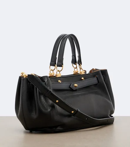 Fan Small leather top-handle bag - Balenciaga - Modalova