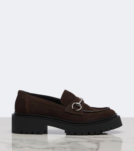 Mocasines con plataforma Rhody de ante con Horsebit - Gucci - Modalova