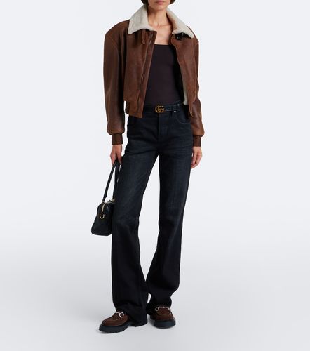 Rhody Horsebit suede platform loafers - Gucci - Modalova