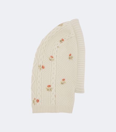 Floral wool and cashmere balaclava - Magda Butrym - Modalova