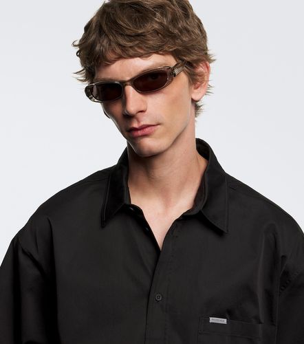 Gafas de sol ovaladas con logo - Balenciaga - Modalova