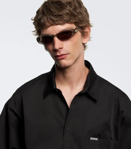 Balenciaga Logo oval sunglasses - Balenciaga - Modalova