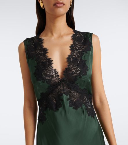 Lysandra lace-trimmed satin midi dress - Rixo - Modalova