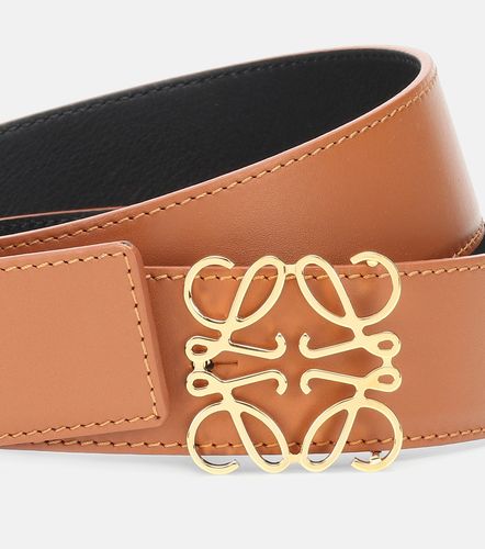 Cinturón de piel reversible con anagrama - Loewe - Modalova