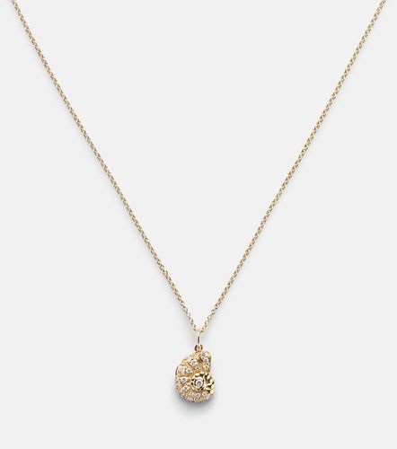 Collana Nautilus Shell in 14 kt con diamanti - Sydney Evan - Modalova
