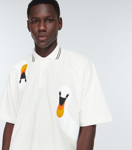 Polo de algodón estampado - JW Anderson - Modalova