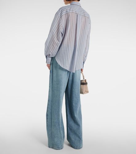 Cotton-blend lame shirt - Brunello Cucinelli - Modalova