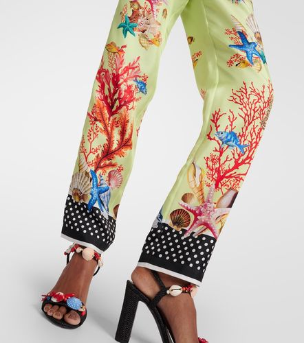 Capri printed silk tapered pants - Dolce&Gabbana - Modalova