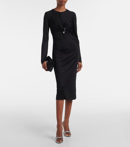 Abito midi Safety Pin in jersey - Versace - Modalova