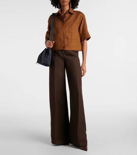 Max Mara Camisa de lino cropped - Max Mara - Modalova