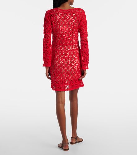 Vestido corto Bianca de croché de algodón - Anna Kosturova - Modalova