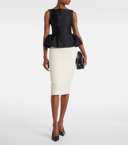 Top de tafetán con peplum - Roland Mouret - Modalova