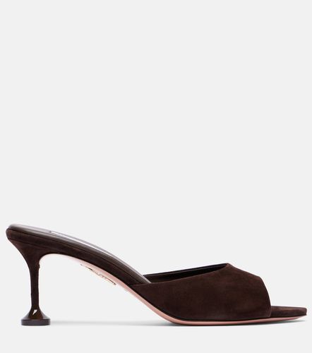 Aquazzura Bisous 65 suede mules - Aquazzura - Modalova