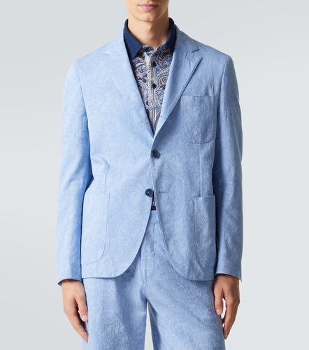 Etro Blazer de jersey de algodón - Etro - Modalova