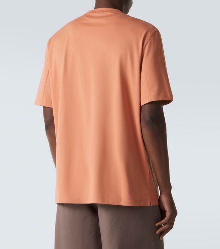 Camiseta de jersey de algodón con logo - Brunello Cucinelli - Modalova