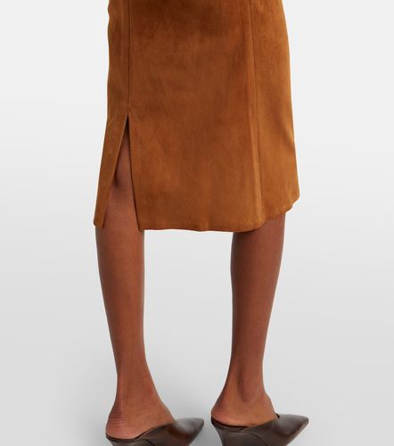 Abito midi Salma in suede con ruches - Stouls - Modalova