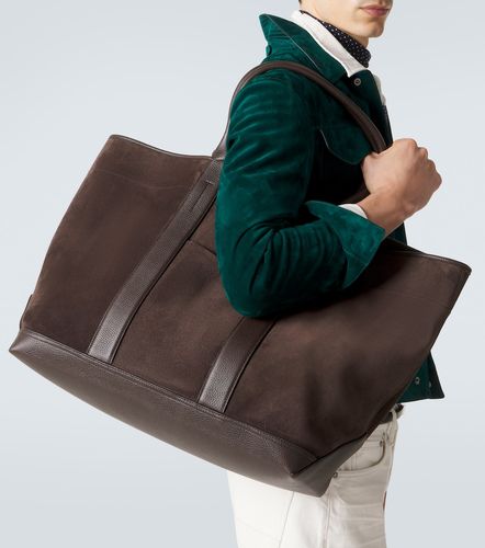 Tom Ford Borsa in suede con pelle - Tom Ford - Modalova