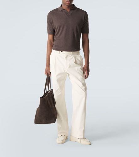 Thom Sweeney Polo in lino e cotone - Thom Sweeney - Modalova