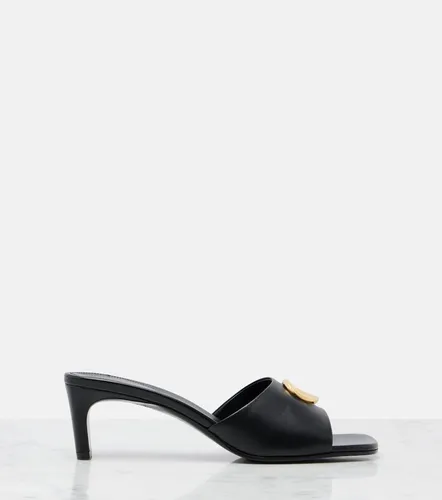 Gucci Double G leather mules - Gucci - Modalova