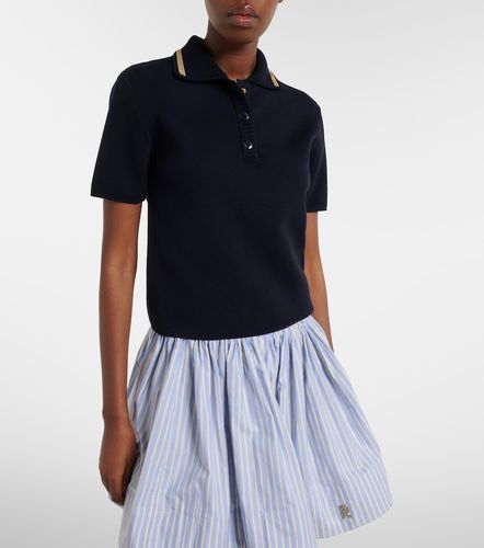 Moncler Polo de punto de algodón - Moncler - Modalova