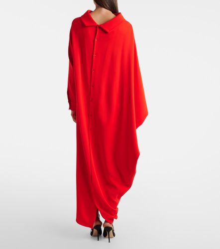 Abito lungo in crêpe di seta e lana - Balenciaga - Modalova