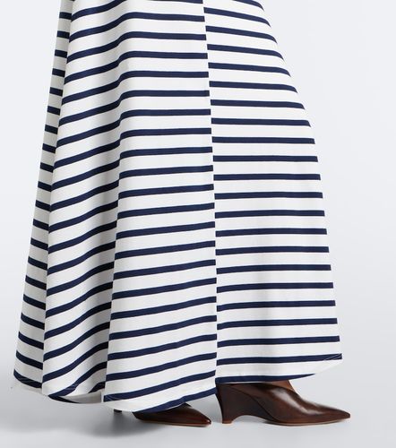Abito lungo in jersey misto cotone a righe - Jean Paul Gaultier - Modalova