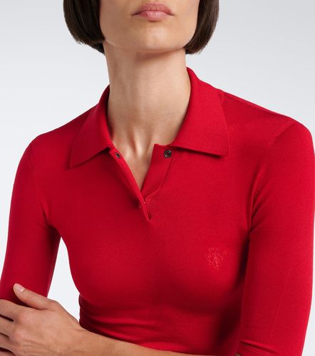 Polo-Pullover aus einem Seidengemisch - Gucci - Modalova