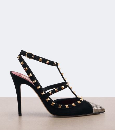 Slingback-Pumps Rockstud aus Veloursleder - Valentino Garavani - Modalova