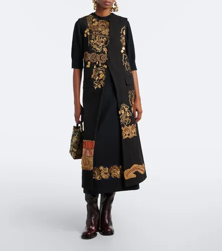Embellished cotton vest - Dries Van Noten - Modalova