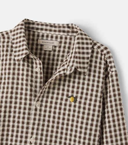 Konges Sløjd Camisa Kim de sirsaca de algodón a cuadros vichy - Konges Slojd - Modalova