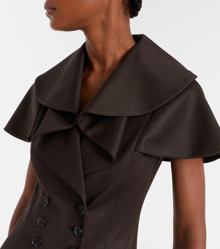 Vestido corto de lana drapeado - McQueen - Modalova