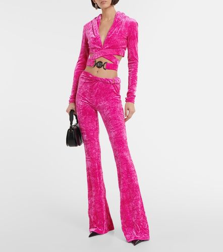 Versace Schlaghose aus Samt - Versace - Modalova