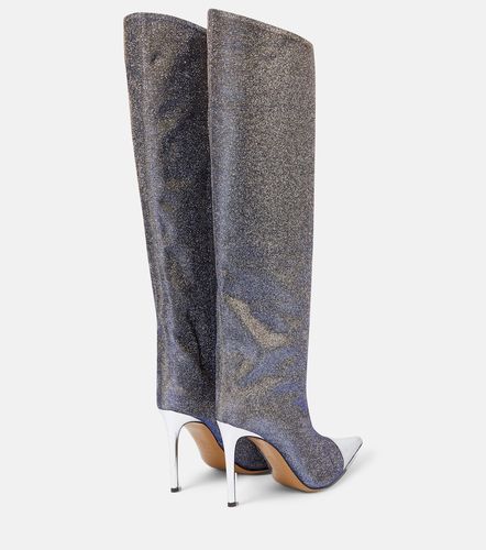 Metallic knee-high boots - Alexandre Vauthier - Modalova