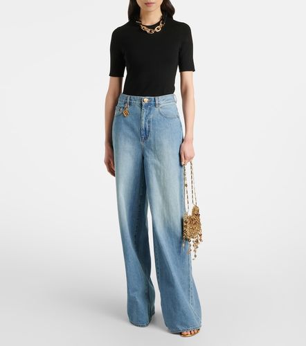 Rabanne Silk and cotton-blend top - Rabanne - Modalova