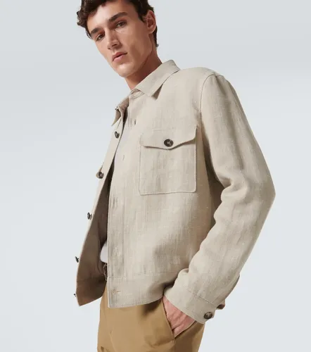 Clem linen and silk canvas blouson - Loro Piana - Modalova