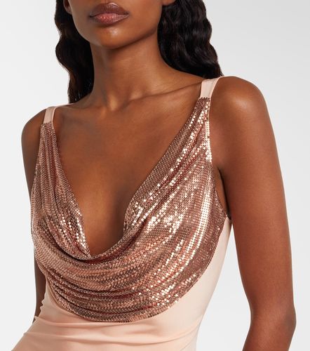 Chainmail satin gathered gown - Rabanne - Modalova