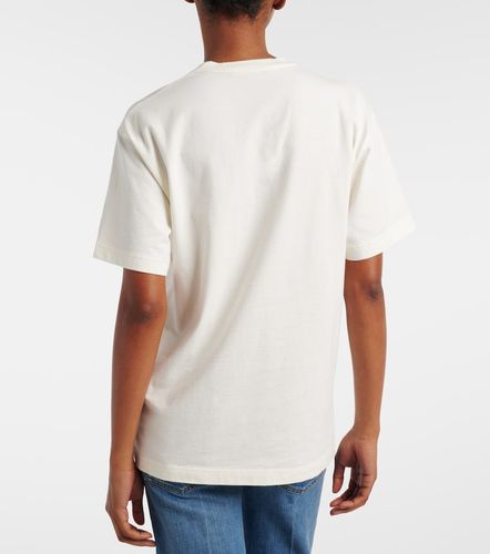 Camiseta de jersey de algodón bordada con logo - Gucci - Modalova